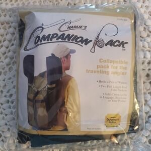 Charlie's Companion Pack Collapsible Fishing Backpack Waders Rod Holder Item 909